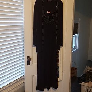 Deep purple evening dress